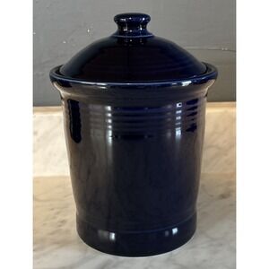 Fiesta Canister Small Cobalt Blue w/Lid & Seal - 1 QUART Fiesta Ware retired